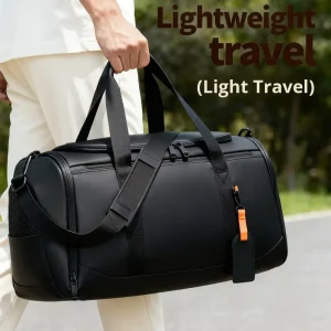 Large Capacity Unisex Luxury Waterproof Gym Tote Bag Sports Travel Bag with Shoe Storage Men’s Travel Bag