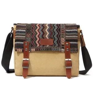 Large Capacity Waterproof Canvas Video Camera Backpack for Men Women Vintage Shoulder Messenger Bag for Travel