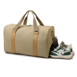 Large Capacity Waterproof Durable Canvas Duffel Bag for Men Women Multifunctional Zipper for Sport Fitness Gym Use Travel Use