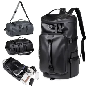 Large Capacity Waterproof Fashion Travel Backpack Multi Functional Convertible Duffel Bag Anti Theft Laptop Bag Men Gym Business
