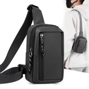 Large Capacity Waterproof Leisure Travel Chest Bag Fashion Trend Chest Bag Men’s Single Shoulder Pack
