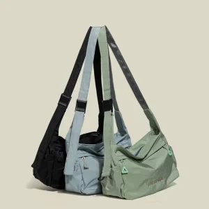 Large Capacity Waterproof Men’s & Women’s Crossbody Gym Bag Sports Style for Students with Polyester Lining