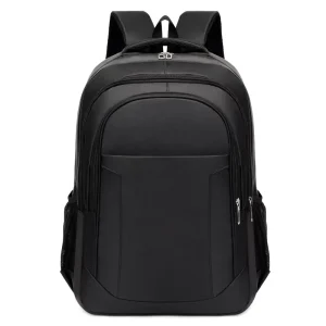 Large Capacity Waterproof Oxford Men’s Laptop Backpack Zipper Closure Rucksack for Travel and School for Computer Bag