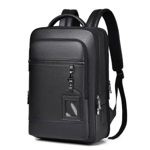 Large Capacity Waterproof Travel Backpack Business Bag Usb Leather Laptop Men’s Backpacks Laptop Bag for Men