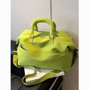 Large Capacity Waterproof Travel Duffel Bag With Trolley Sleeve Lightweight Gym Sports Luggage Weekender Overnight Bag