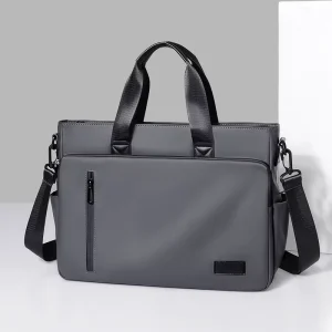 Large Capacity Zipper Briefcase Bag for Men Travel High Quality Business Custom Laptop Bag Travel Fashion Satchel Shoulder Bag