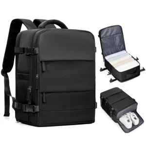 Large High Quality Waterproof Anti Theft Polyester Outdoor Sports Unisex Travel Backpack 40x30x20cm Compartment