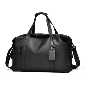 Large Multi Pocket Business Travel Duffel Bag Dry Wet Storage Sections Suitable Outdoor Activities Water Resistant Oxford Fabric
