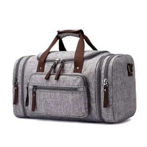 Large Polyester Multifunctional Weekend Gym Bag Zipper Waterproof Sport Duffle Bag for Men’s Long Distance Travel