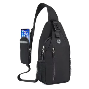 Large Space Waterproof Men’s Hiking Bags Sling Crossbody Backpack Hiking Leisure Bag One Shoulder Chest Bag