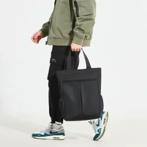 Large Tote Bag for Men Vintage Big Man Handbags Japanese Korean Male Hand Bag Black Briefcase