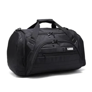 Large capacity Mens Waterproof Lightweight Duffel Bag Zipper Handheld Shoulder Cross body Travel Bag Featuring Separate Shoe