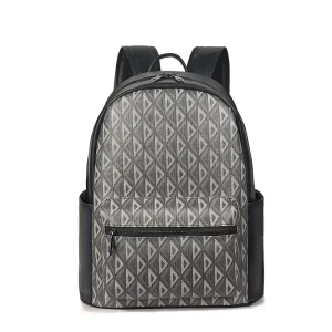Large-capacity OEM Customized Men’s PU Leather Waterproof Fashionable Portable Lightweight 20L Travel Backpack for Business