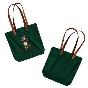Leather Canvas Handbag Tote Bag Coated Canvas Mens Tote Bags Tote Purse for Laptop