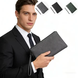 Leather Clutch Bag for Men Men’s Leather Handbag Wallet Pochette Sac a Main Homme Portefeuille Pour Homme En Cuir CD01