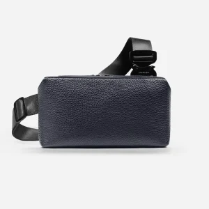 Leather Crossbody Man Bag with Compartments Luxury Fashion Small Full Grain Leather Crossbody Bag