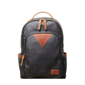 Leather Men’s Bag Crazy Horse Leather Backpack Large Capacity Computer Bag Personality Color Travel Backpack