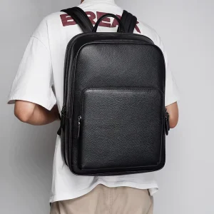 Leather Men’s Bag Fashion Function Backpack High-end Business Men’s Computer Large Capacity Backpack