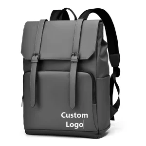 Leisure College Student School Bag Soft Strap Men’s Travel Computer Bag Waterproof Business Laptop Backpack with Logo