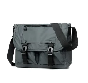 Leisure Men’s Crossbody Bag Waterproof Vintage Large Capacity Laptop Bag Business Messenger Shoulder Bag