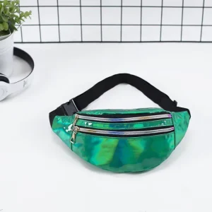 Leopard Print Fanny Pack Leather Waist Bag Men Custom Logo Waterproof Bum Bag Durable Zipper Large Capacity