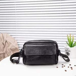 Light Luxury Men’s Casual Crossbody Bags Large Capacity Single Shoulder Horizontal Small Crossbody Bags