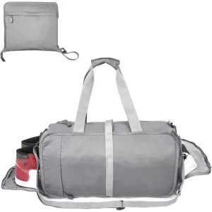 Lightweight Custom Men’s and Women’s Waterproof Gym Bag Sports Travel Bag with Shoe Compartment Foldable Large Capacity