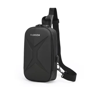 Lightweight Men’s Crossbody Bag New Design Multi-Functional Fashionable Waterproof with Zipper Closure Portable