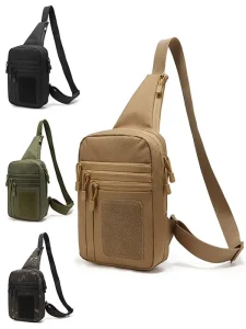 Lightweight Multi Function Tactical Chest Sling Bag Men Vintage Outdoor Sports Travel Hiking Camping Messenger Hunting Shoulder