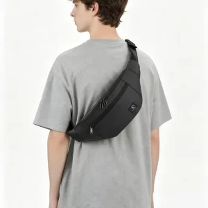 Lightweight Waterproof Nylon Chest Bag Sling Crossbody Bag for Hiking Biking Travel