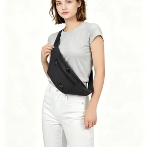Lightweight Waterproof Nylon Chest Bag Sling Crossbody Bag for Hiking Biking Travel Commute Phone Wallet