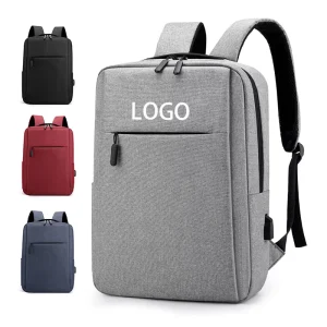 Logo Custom Multifunctional Simple Business Style Travel Bag Waterproof Oxford Leisure Computer Laptop Backpack Bag With USB