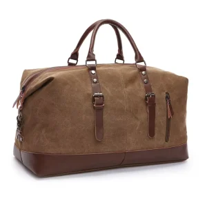 Low MOQ Custom Logo Travel Duffel Bag Large Capacity Canvas Luggage Bag High Quality Weekend Duffel Bag