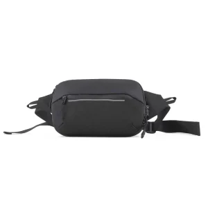 Low MOQ Daily Used Small Sport Casual Training Customized Black Men’s Belt Bags Waterproof Waist Bag