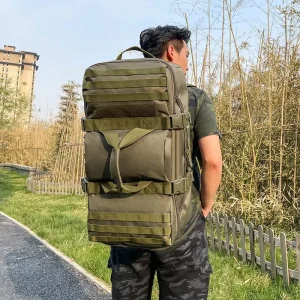 Luggage Duffel Bag Camping Backpack Tactical Large Bags Men’s Hiking Travel Mountaineering Trip Utility Gym Weekend Duffle