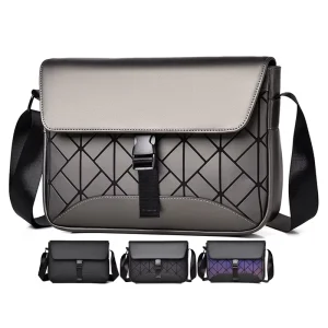 Luxurious Waterproof Big Capacity Custom Logo Men’s Shoulder Chest Bag Crossbody Messenger Bag