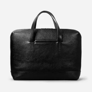 Luxury Customized Logo Genuine Leather Multi Functional Designer Briefcase Work Office Business Travel Sling Laptop Bag Men