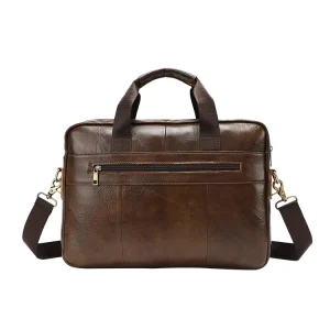 Luxury Genuine Leather Business Bag Handbag for Men Office Laptop Briefcase