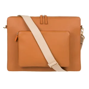 Luxury Handmade High Quality Men’s Genuine Leather Briefcase Large Capacity Zipper Closure Crossbody Shoulder Bag for Business