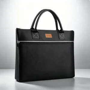 Luxury Oxford Cloth Tote Bag 15.6-inch Notebook Briefcase Executive Meeting Document Organizer for Men