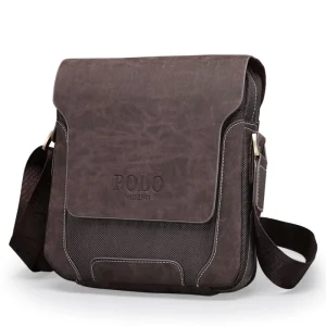 Luxury Vintage Style Waxed Oxford Men’s Messenger Bag High Quality Men’s Shoulder Bag Portable Travel Bag