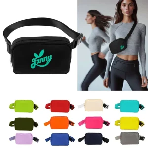Luxury White Waterproof Pouch Belt Bag Fanny Pack Waist Bag