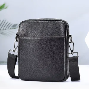MARRANT Men Small Shoulder Bag 7.9 Inch Leather Crossbody Purse Men Side Bag Genuine Leather Shoulder Bag for Men