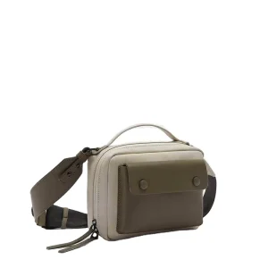 MINIBOOK Men’s Sports Waist Bag Multifunctional Outdoor Travel Pu Leather Messenger Bag Riding Waist Bag for Men