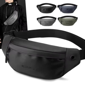 MKW7248 Custom Logo Waterproof Waist Pack Portable Sport Bag Lightweight Nylon Phone Crossbody Bag for Men