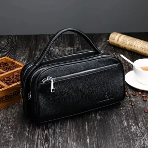 MM Genuine Leather Men’s Handbag New Fashionable Business Handbag Large Capacity High quality Men’s Handbag Leather Handbag