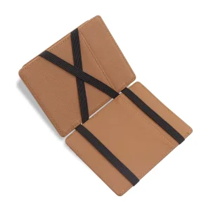 Magic Wallet Leather Magic Card Holder Slim Men’s Leather Wallet with Coin Purse
