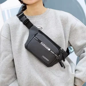 Man Fashion Design Waterproof Nylon Business Cashier Wallet Mobile Phone Waist Bag Capacity Wear resistant Chest Bags