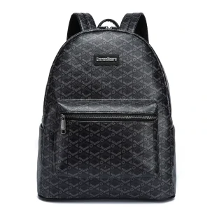 Manufacturer Custom Fashion Crocodile Pattern Artificial Vegan Faux Synthetic PU Leather Waterproof Large Capacity Backpack Men