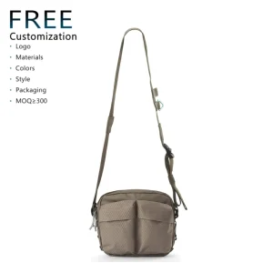 Manufacturer Custom OEM Sustainable Eco Friendly Recycled Nylon Waterproof Hip Belt Chest Sling Crossbody Bag for Women’s Bags